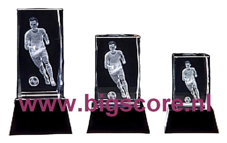 Voetbal 3D Kristal BSST 68140 t/m 68142